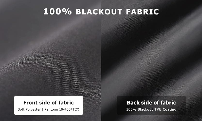 LazBlinds 100% Blackout Roller Shades, No Tools No Drill Cordless Blinds for Windows, Thermal Insulated UV Protection Privacy Window Shades for Bedroom (36''W x 72''H, Black) thumbnail 2
