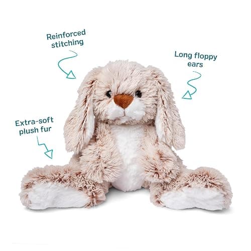 Melissa & Doug Burrow Bunny Stuffed Animal Plushie with Big Feet, Floppy Ears & Fluffy Tail, Adorable Pretend Play Toddler Toys for Girls & Boys 3+ thumbnail 4