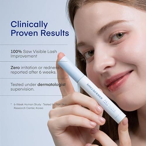 Terez & Honor REviving Lash Serum - Korean Vegan PDRN Lash Growth Serum for Longer, Fuller, Healthier Lashes - Peptide & Biotin Lash Conditioner for Root Strengthening - Clean, Gentle, Made in Korea thumbnail 5