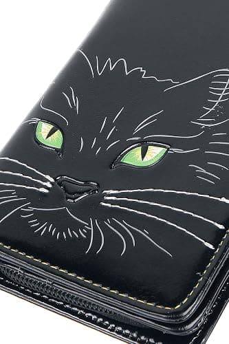 Nemesis Now Lucky Cat Frauen Geldbörse Gothic, Horror, Katzen, Black, 18.5cm, Casual thumbnail 5