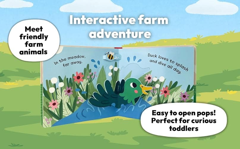 Pop Up Friendly Farm: A Farm Animals Pop-Up Book for Toddlers thumbnail 4