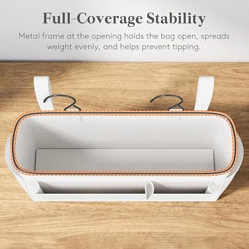 Lifewit Bedside Caddy in Bunk Hospital for Mobile Keys Glasses Magazine, 13.0 x 3.9 x 7.9 in, White thumbnail 5