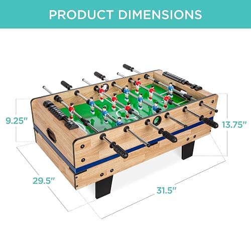Best Choice Products 4-in-1 Multi Game Table, Childrens Combination Arcade Set for Home, Play Room, Rec Room w/Pool Billiards, Air Hockey, Foosball and Table Tennis thumbnail 7