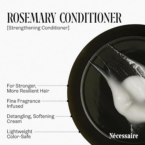 Nécessaire Rosemary Hair Duo | Multi-Protein Strengthening Shampoo + Conditioner Set For Thinning Hair. For Women + Men. Good For All Hair Types/Textures. Free Of Sulfates. Color-Safe. 250 ml / 8.4 oz thumbnail 5