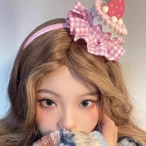 Zenrave Jirai Kei Strawberry Headband Jfashion Gyaru Cutecore Lolita Kawaii Vkei Clothes Decora Fashion Shoujo Girl Jojifuku Mori Kei (headband) thumbnail 5