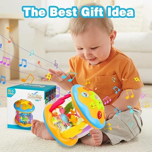 Aboosam Baby Toys 6 to 12 Months - Musical Learning Infant Toys 12-18 Months - Babies Ocean Rotating Light Up Toy for Toddlers 1 2 3+ Years Old Boys Girls Baby Gifts thumbnail 6