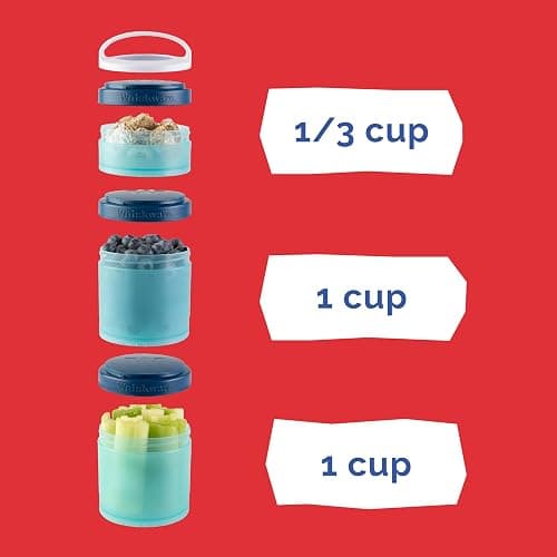 Whiskware Marvel Stackable Snack Containers for Babies, Kids, and Toddlers, 3 Stackable Snack Cups for School or Travel, Formula Friendly, Cupholder Friendly, Spider-Man thumbnail 4