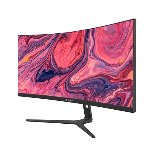 CRUA 30Inch Ultrawide Curved Monitor, 21:9 WFHD(2560x1080P) VA Computer Monitor, 99% sRGB 100HZ 1500R PC Monitors Support FreeSync, Wall-Mounted, with HDMI/DP Display Port-Black - 30Inch - Black thumbnail 2