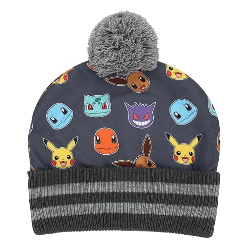 Pokemon Character Collage Youth Cuffed Beanie and Gloves Set thumbnail 2