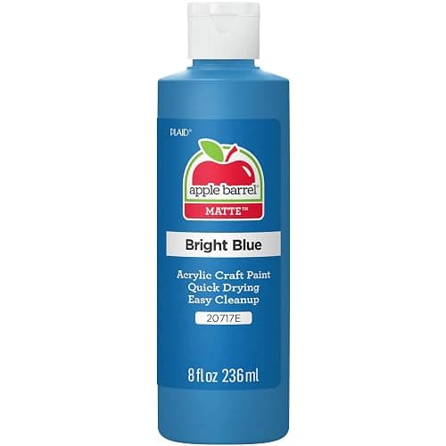 Apple Barrel, Matte Acrylic Paint, 8 fl oz, Bright Blue, (Pack of 1) - Image 1