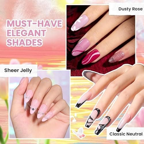 Beetles 110 PCS Gel Nail Polish Set, Fall Gel Polish Kit 100 Colors | Red Brown Green Black Gel Polish with Base & Top Coats, Nail Tools, Soak Off UV Led Needed Manicure Lovers DIY at Home thumbnail 4