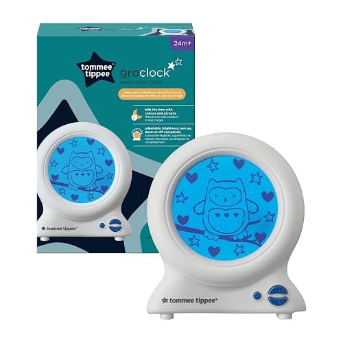 Tommee Tippee Groclock Light and Sound Sleep Trainer Clock for Kids Room, Digital Clock face, LED Nightlight, Optional Alarm Clock, Colourful Digital Display, Adjustable Brightness thumbnail 3