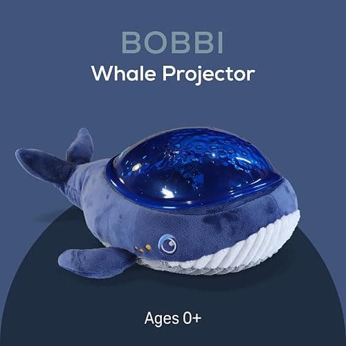 Angelcare Bobbi The Whale Ceiling Night Light Projector for Babies and Kids, Sleep Soother with Adjustable Volume Lullabies, White Noises, 3 Night Light Intensities thumbnail 2