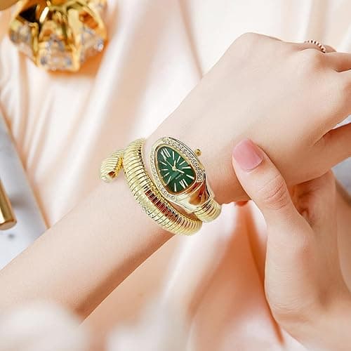 DGCZYXGL Snake Watches for Women, Snake Watch, Snake Shape Bangle Watches, Women's Dressing Snake Shape Bracelet Watch thumbnail 3