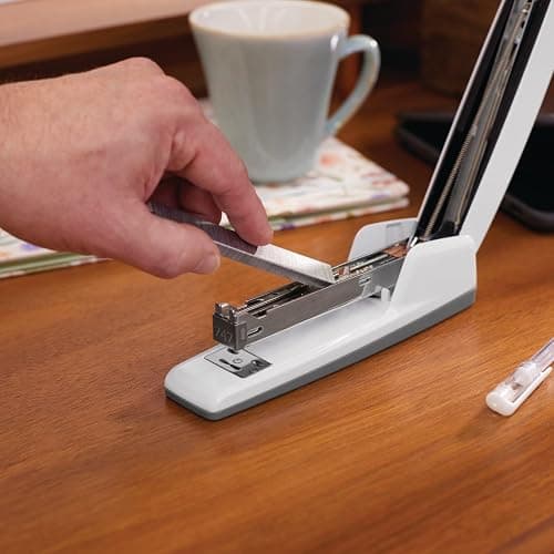 Swingline Stapler, 30 Sheet Capacity, 747 Business Stapler, Jam Free, Metal, Arctic White (S7074738) thumbnail 4