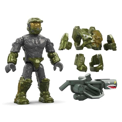 MEGA Halo Infinite Building Toys Set, Floodgate Firefight with 634 Pieces, 4 Micro Action Figures, Poseable Articulation, Accessories, Kids or Adult (Amazon Exclusive) thumbnail 6
