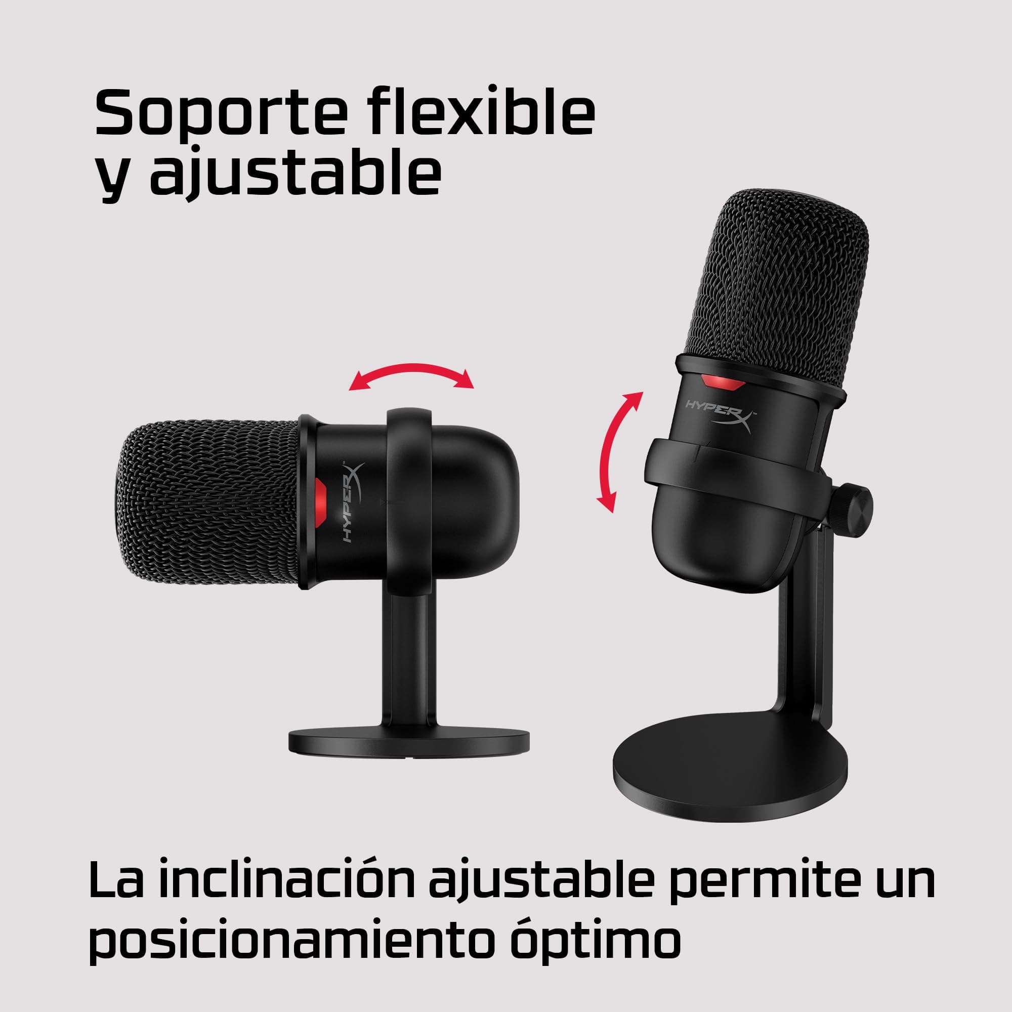 HyperX SoloCast - Micrófono Condensador USB para PC, PS4 y Mac, Sensor de Llave para silenciar, patrón Polar cardioide, Juego, transmisión, podcasts, Twitch, Youtube, Discord thumbnail 8