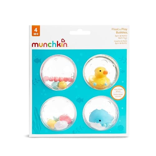 Munchkin® Float & Play Bubbles™ Baby and Toddler Bath Toy, 4 Count thumbnail 7