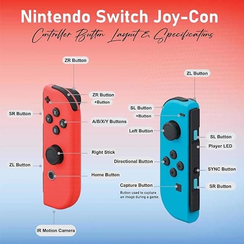 Nintendo Switch with Neon Blue and Neon Red Joy‑Con V2 (Red & Blue Switch) thumbnail 3