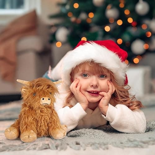 SuzziPals Heatable & Coolable Highland Cow Stuffed Animals Plushie, Microwavable Heating Pad for Soothing & Relaxation, Lavender Scented Cattle Plush Toys for Stress Relief, Stuffed Cow Gifts thumbnail 8