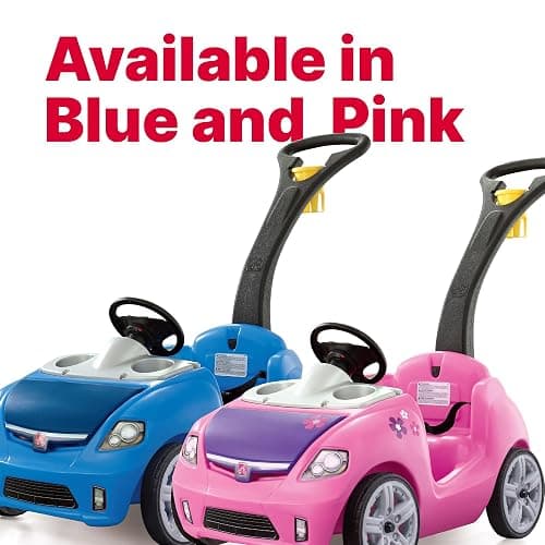 Step2 Whisper Ride II Buggy Kids Push Car, Ride On Toy, Stroller Substitute, Includes Seat Belt & Horn, Made of Durable Plastic, Max Weight 50 lbs., For Toddlers 1.5-4 Years Old, Blue thumbnail 7