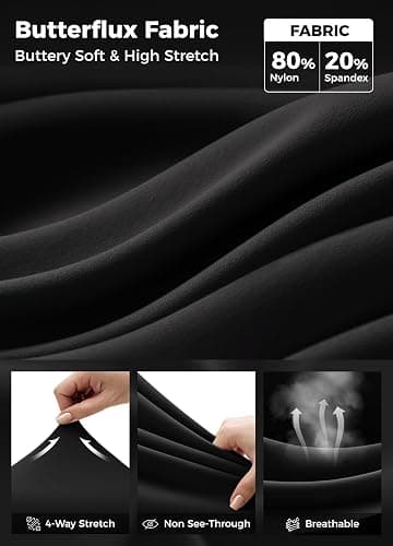 Willit Workout Gym Leggings for Women Straight Leg Bottoms Wide Leg Yoga Pants for Women High Waist Buttery Soft thumbnail 7