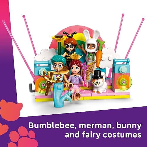 LEGO Friends Costume Party with Unicorn & Fairy Pretend Play Building Toy - Interactive Storytelling Playset with Cat and Unicorn Toys - Creative Birthday Gift Idea for Girls & Boys, 6+ - 42661 thumbnail 3