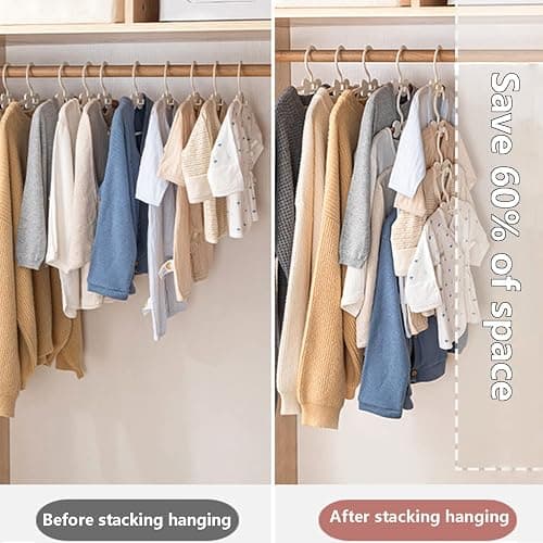 WJWSKI Baby Hangers for Closet 20pcs, Pink Kids Clothes Hanger Plastic, 11-14.5" Adjustable Perchas for Child Dresses, Non-Slip Children Bow Hanger for Girl Toddler Infant Nursery Newborn Clothing thumbnail 5