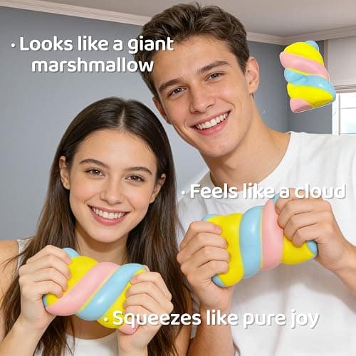 SUISUILE 5.5 Inch Large Slow Rising Squishy Toys, Food-Shaped Slow Rising Squishies, Soft Foam Squishy Fidget Toys for Anxiety Relaxation, Giant Squeeze Toy for Decompression thumbnail 5