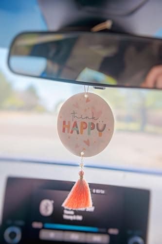Karma, Essential Oil Air Freshener for Cars Set of 2, Home & Office - Colorful Decorative Hanging Air Freshener with Tassel, Buttercup Vanilla Scented thumbnail 7