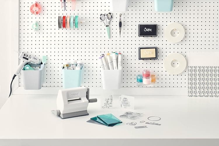 Sizzix Sidekick Starter Kit 661770 Portable Manual Die Cutting & Embossing Machine for Arts & Crafts, Scrapbooking & Cardmaking, 6.35 cm Opening, 2.5" Opening, White thumbnail 5