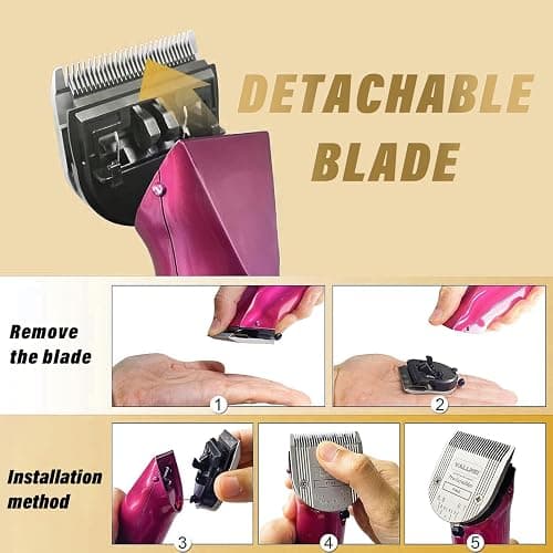 3 Pack Detachable Adjustable Pet Dog Grooming Clipper 5-in-1 Blade Compatible with WAHL Professional Animal Blade Arco, Bravura, Chromado, Creativa, Figura, and Motion Pet, Dog, and Horse Clippers thumbnail 6