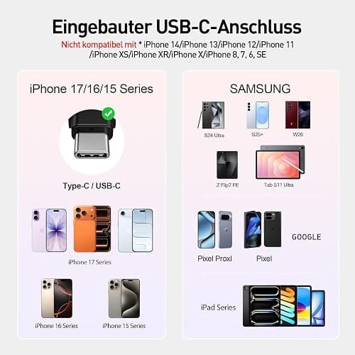 iWALK Portable Charger for iPhone 17/16/15 USB-C Small Power Bank 20W 4,500mAh Fast Charging Battery Pack Compatible with iPhone 15/16/16/17 Plus/17 Pro/17 Pro Max, Samsung Galaxy S25/S24/S23 Android thumbnail 3