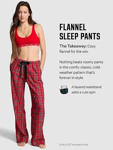 Victoria's Secret PINK Flannel Pajama Pants, Sleepwear for Women thumbnail 4
