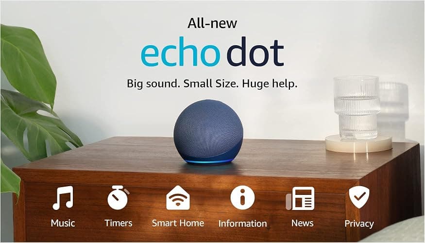 Amazon Echo Dot (newest model) - Vibrant sounding speaker with Alexa+ Early Access, Great for bedrooms, dining rooms and offices, Deep Sea Blue thumbnail 14