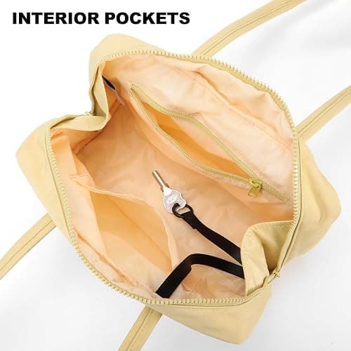 FASTFAIRY Slouchy Lightweight Bowler Bag: East-West Design With Charm Loop - Everyday Use Outings thumbnail 5