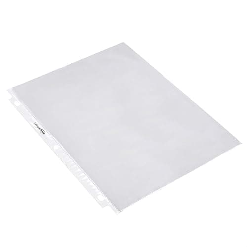 Amazon Basics Sheet Protectors for 3 Ring Binder, Lightweight, Acid-Free, Clear Plastic Sleeves, Letter Size, 8.5 x 11 Inch, 100-Pack thumbnail 5