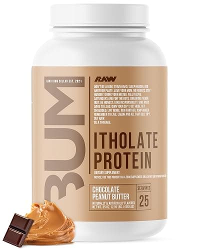 RAW Whey Isolate Protein Powder, Chocolate Peanut Butter (CBUM Itholate) - 100% Grass-Fed Sports Nutrition Powder for Muscle Growth & Recovery - Low-Fat, Low Carb, Naturally Flavored - 25 Servings - Image 1
