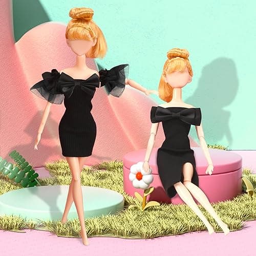 UPINS 4 Pcs Doll Clothes Girls Doll Accessories for 11.5 Inch Doll Include Summer Dress Regular Outfit Doll Clothing Girl Birthday Gift thumbnail 5