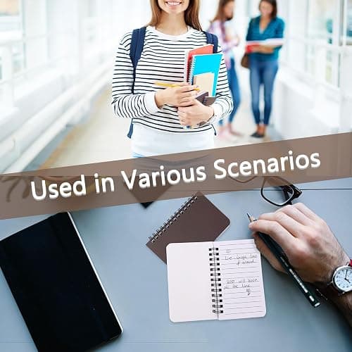 KTOJOY 6 Pack Spiral Notebook Small Pocket Notebook 3x5 Spiral Notepads With Lined Pages, Small Top Spiral Notebook Little Mini Memo Steno Note Pads for Outdoor Home Office College School thumbnail 7