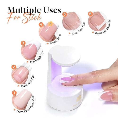 UNA GELLA Gel Nail Glue 80g Super Strong U V Solid Soft Gel Lamp Curing Needed Nail Glue 40g*2 for Acrylic Nail Tips for Fake Acrylic Press On Nails Extension Soak Off thumbnail 4