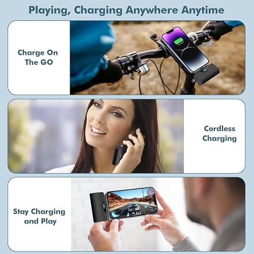 Mini Portable Charger Power Bank for iPhone, 5200mAh External battery Charging Bank, 20W PD Fast Charging Battery Pack Portable Phone Charger for iPhone 14 Pro Max/14/13/12/11/XR/X/8/7/6/SE series thumbnail 6