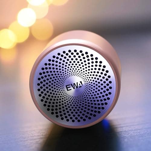 EWA Travel Case Packed, A106 Pro Portable Bluetooth Speaker with Custom Bass Radiator, Brief Design, IP67 Waterproof, Perfect Mini Speaker for Shower, Room, Bike, Car (Rosegold) thumbnail 6