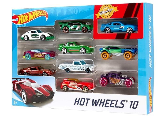 Hot Wheels 10-Pack (Styles May Vary​) | Multipack of 10 of Toy Trucks & Cars in 1:64 Scale, Instant Collection for Kids and Collectors (Amazon Exclusive) thumbnail 4