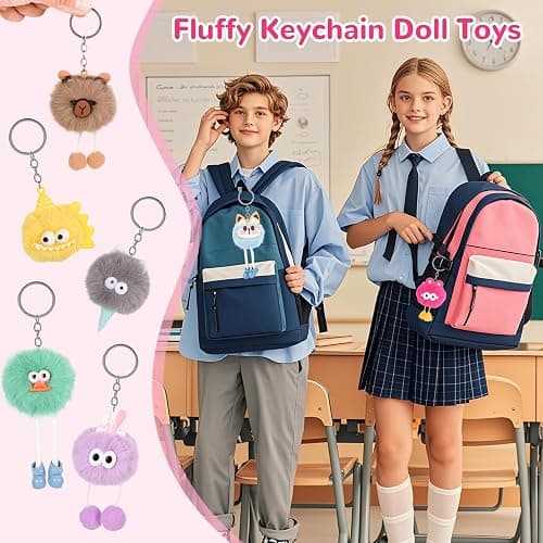 LiYiQ 30 Pcs Cute Plush Keychains Kawaii Keychain Bulk for Birthday Goodie Bags Pinata Toys Classroom Prizes Party Favors thumbnail 5