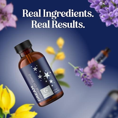 Sleep Essential Oil Blend for Diffuser - Dream Essential Oils for Diffusers Aromatherapy and Relaxation with Clary Sage Ylang-Ylang Roman Chamomile and Lavender for Sleep Time Support (2 Fl Oz) thumbnail 9