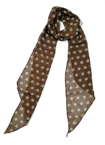  Polka Dot Chiffon Skinny Scarf ⭐️ - Image 1