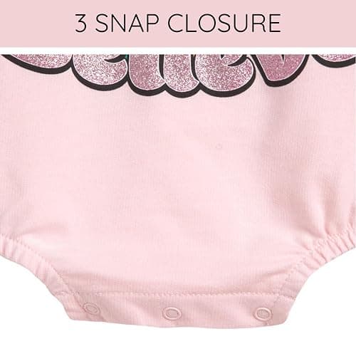 Disney Junior Baby Girls French Terry Bubble Romper Oversized Bodysuit & Hat Newborn to Infant Sizes (Newborn - 24 Months) thumbnail 5