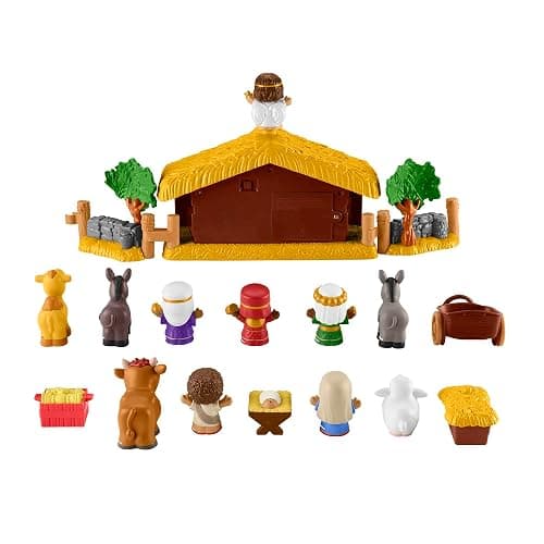 Fisher-Price Little People Toddler Toy Nativity Set with Music Lights & 18 Pieces for Christmas Pretend Play Kids Ages 1+ Years​ thumbnail 5