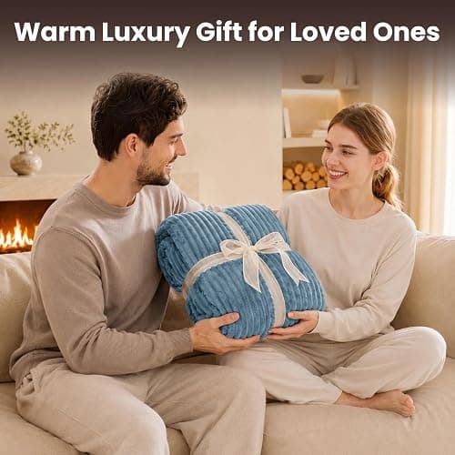 Homemate Heated Blanket Electric Heating Throw 50"x60" Soft Flannel Sherpa | ETL Certified 2/4/6/8H Auto-Off 10 Heat Levels Overheat Protection Machine Washable,For Cold AC Office Room Cold Sleeper Gift thumbnail 4